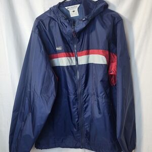 Columbia Sportswear Mens Packable Windbreaker Jacket Navy Blue XM2049 Large